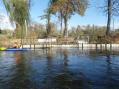 Fishing platform at Hayes Park, Watervliet [Click here to view full size picture]