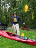 TRC's intrepid kayaker, Kevin Haight, ready to go [Click here to view full size picture]