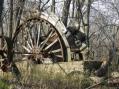 Old waterwheel used by City of David religious community [Click here to view full size picture]