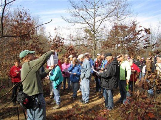 Nate Explaining Habitat Restoration [Click here to view full size picture]